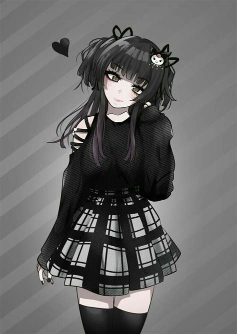 anime emo chica